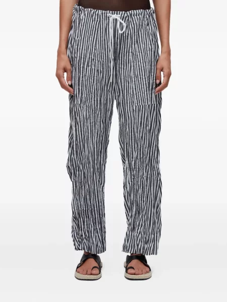 Pantaloni Osklen cu dungi plisate albastru