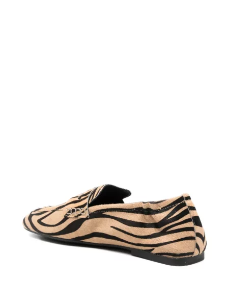 Pantofi loafer Ash cu imagine cu model zebră maro