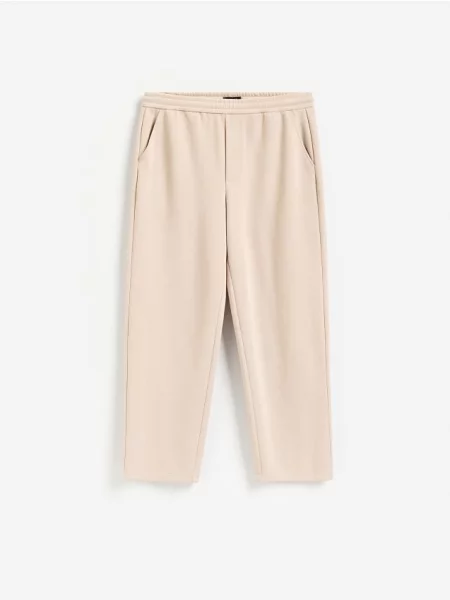 Reserved Pantaloni de trening cu conținut ridicat de bej