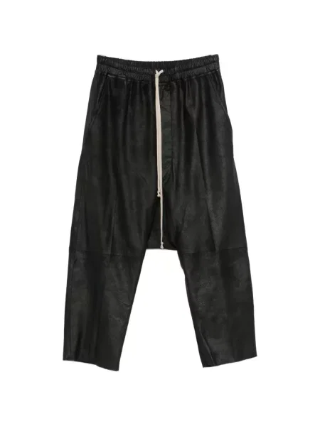Decupat pantaloni Rick Owens cu cordon negru