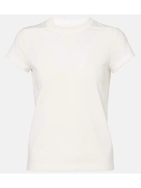 Tricou Rick Owens din jerseu alb