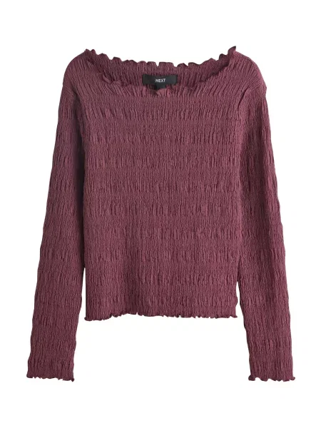 Next Tricou burgundy roșu