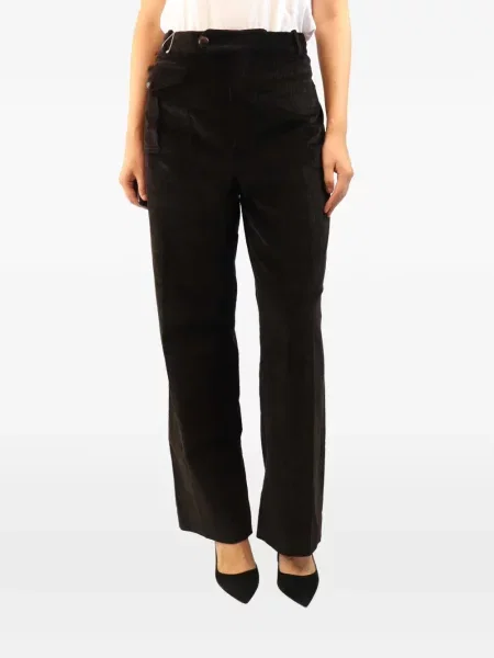 Pantaloni Dôen de catifea cord maro