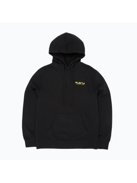 Спортен суичър Kavu с качулка с градиентным принтом черно