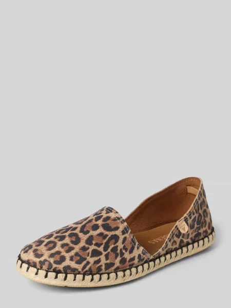 Espadryle ze skóry z naszywką z logo model CARMEN' Verbenas