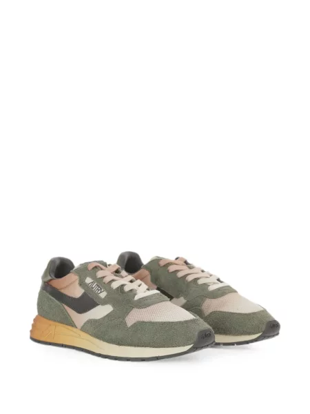 Sneakerși Autry din piele de căprioară verde