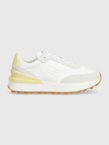 Sneakersy Tommy Jeans skórzane białe