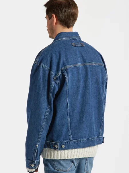 Джинсова куртка Gant синя