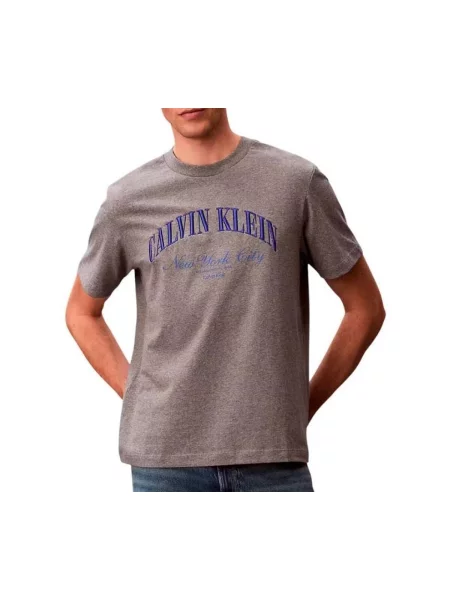 Tricou Calvin Klein Jeans gri