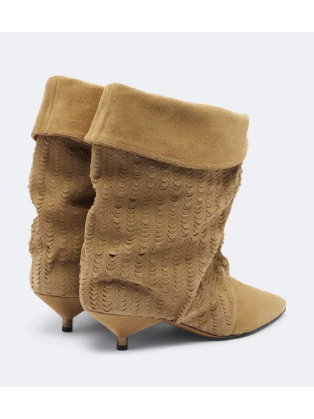 Členkové čižmy Isabel Marant béžová