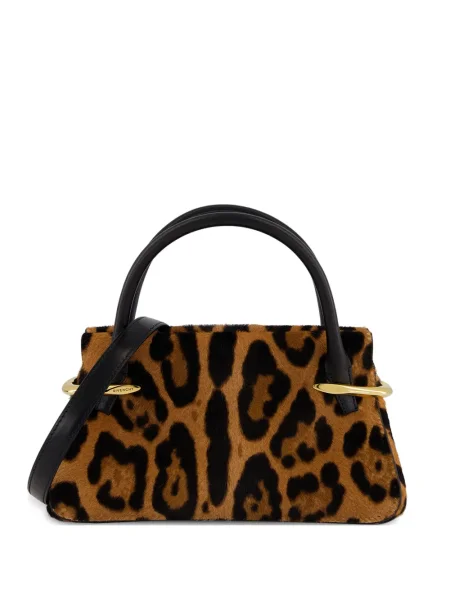 Geanta de piele Givenchy din piele cu imagine cu imprimeu animal print