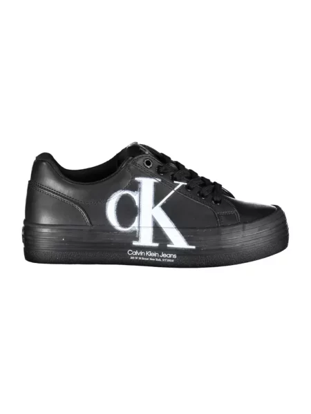 Trampki Calvin Klein skórzane czarne