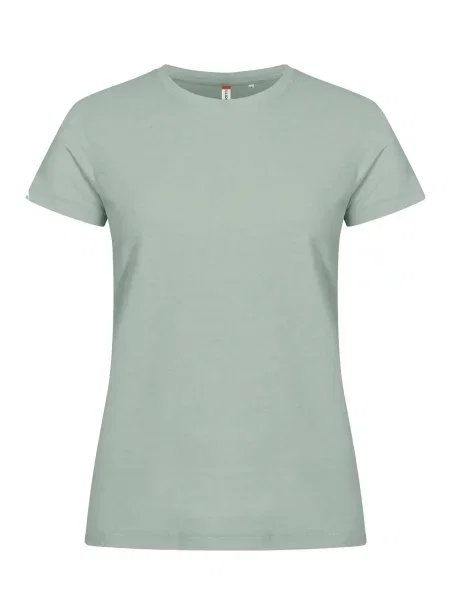 Clique Basic-T Dopasowana koszulka z bawełny – Sage Green zielona