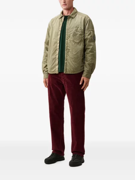 Pantaloni C.p. Company de catifea cord roșu