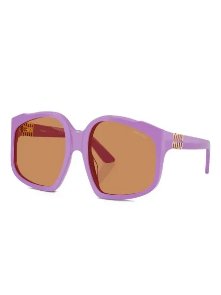 Ochelari de soare Miu Miu Eyewear cu imprimeu geometric violet
