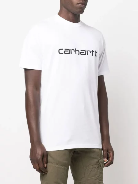 Tričko Carhartt Wip s potiskem bílé