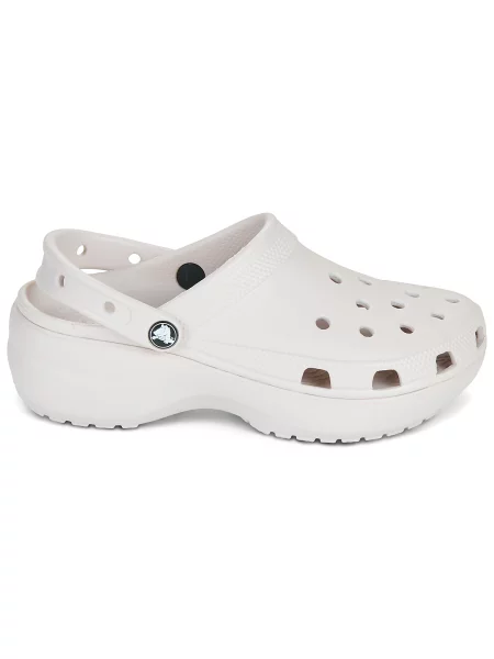 Pantofi Crocs cu platformă clasici bej