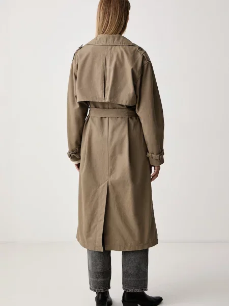 Levi's trencz SERENA LONG TRENCH beżowy