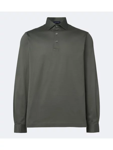 Tricou polo Thom Sweeney din jerseu verde