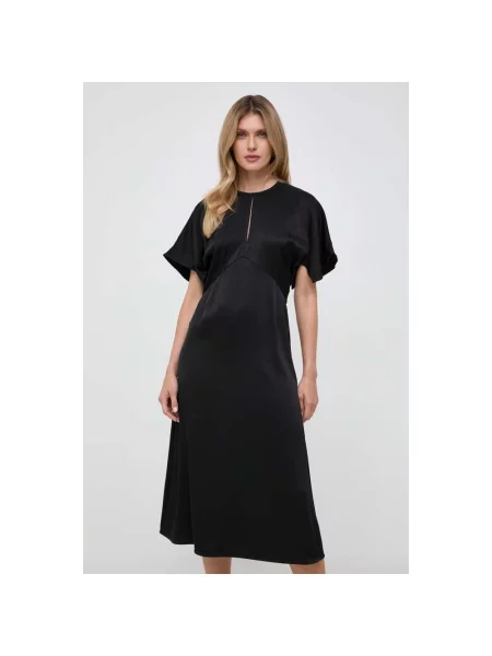 Sukienka midi Michael Kors ze stretchu czarna