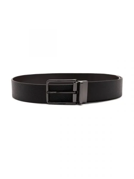 Calvin Klein De piele cu două fețe ADJ/REV WARMTH PB negru