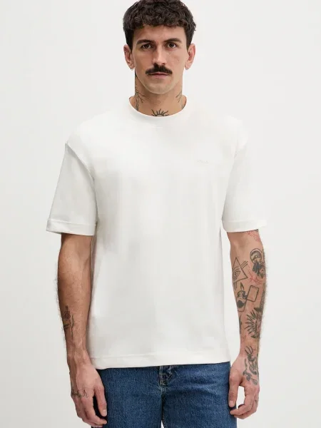 Тениска Hollister Co. бежово