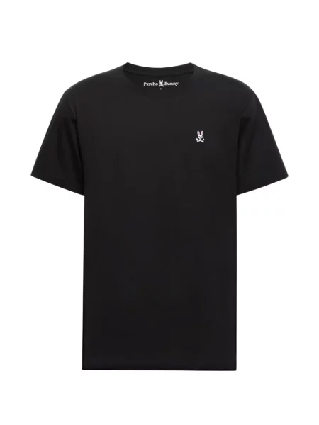 Tricou Psycho Bunny cu decolteu rotund cu autograf negru