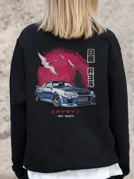 Світшот Without чорний