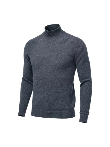 Sweter z golfem Roberto Collina czarny