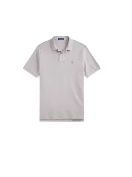 Koszulka polo z wyhaftowanym logo Polo Ralph Lauren szare
