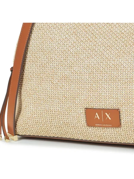 Kabelka Armani Exchange béžová