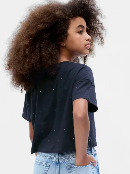 Tricou copii Gap negru