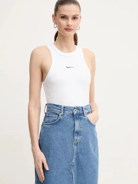 Топ Pepe Jeans бяло