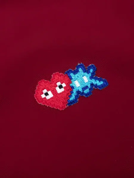 Hanorac cu glugă Comme Des Garcons Play roșu