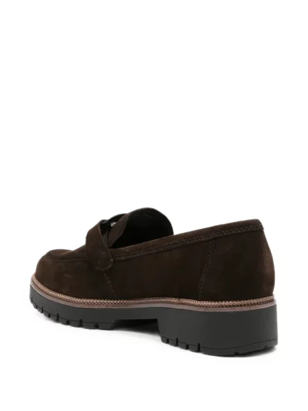 Pantofi loafer Tamaris cu cataramă maro