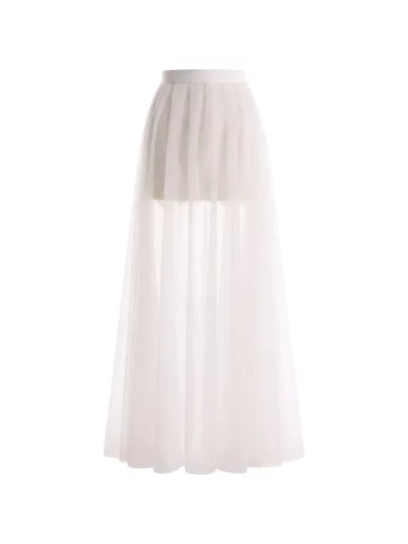Fustă Gemy Maalouf din organza alb