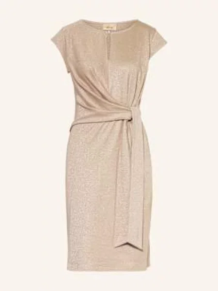 Sukienka Cartoon z dżerseju elegancka beżowa