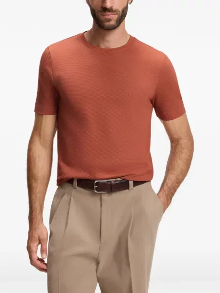Tricou Boss din jacard roșu