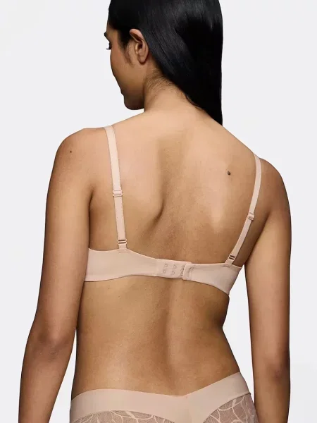 Triumph trojuholníková podprsenka čipkovaná Body Make-Up Illusion Lace béžová