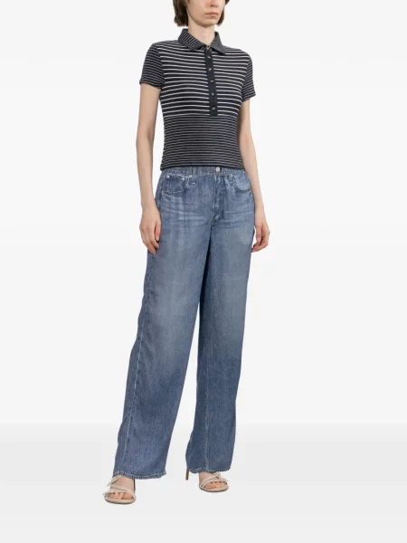 Ριγέ μικρός polo Rag & Bone μπλε