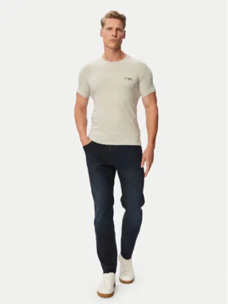 Emporio Armani Majica siva melange crna