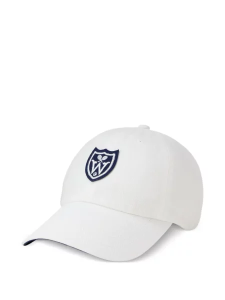 Șapcă Polo Ralph Lauren de mătase cu dungi cu cataramă albastru