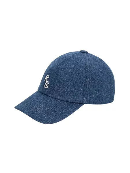 RUSLAN BAGINSKIY czapka z daszkiem jeansowa Baseball Cap niebieska