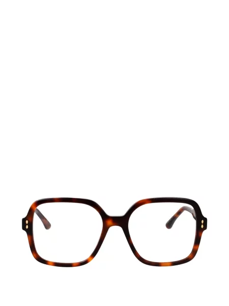 Ochelari de soare Isabel Marant Eyewear cu imprimeu geometric cu tepi maro
