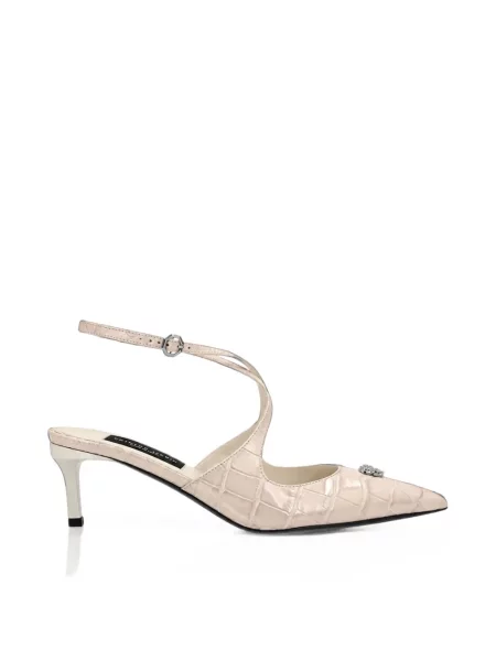 Pantofi cu toc Philipp Plein slingback
