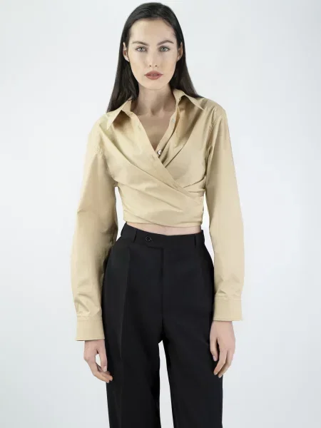Be & Aver Блуза Бавовна/поліестер бежевий