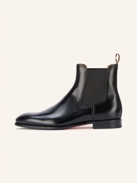 Santoni Chelsea Boots Archeboot černá