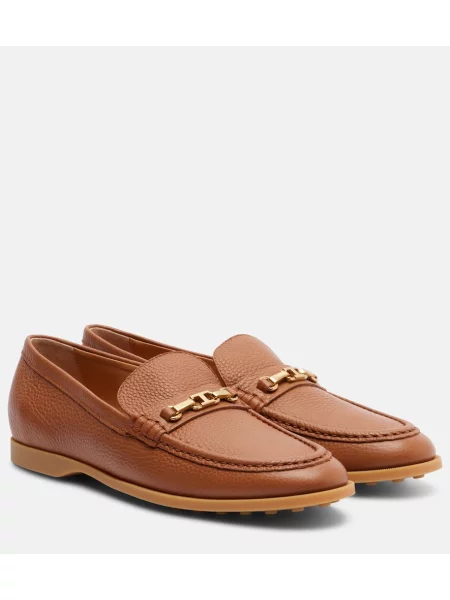 Pantofi loafer Tod's din piele maro