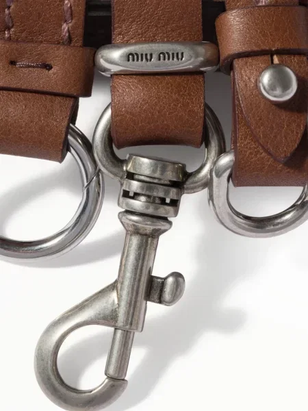 Curea Miu Miu din piele maro