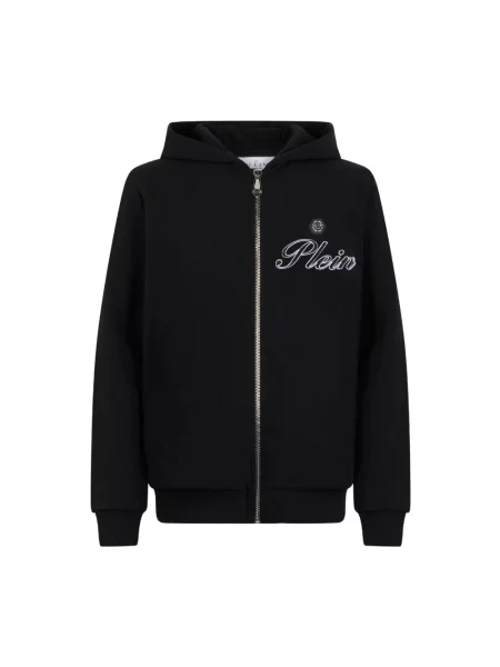 Haftowana bluza z kapturem Philipp Plein czarna
